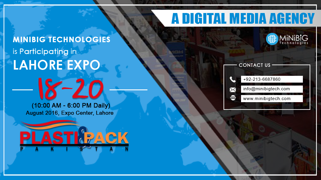 MiniBigTechnologies is Participating in Lahore Expo Center, Pakistan.